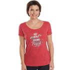 Women's Woolrich Scenic Overlook Graphic Tee, Size: Xl, Med Red