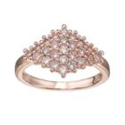 Lc Lauren Conrad Cubic Zirconia Pave Art Deco Ring, Women's, Size: 7.50, Light Pink