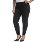 Juniors' Plus Size Crave Black Rinse Skinny Jeans, Girl's, Size: 20 W