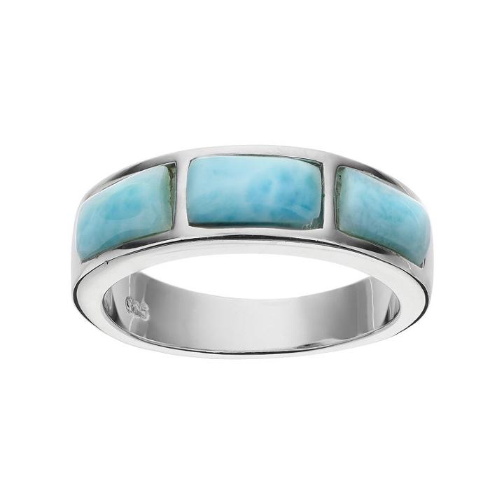 Sterling Silver Larimar Ring, Women's, Size: 9, Blue