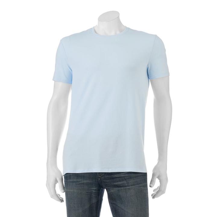 Men's Apt. 9 Solid Tee, Size: Medium, Light Blue