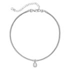 Lc Lauren Conrad Mother-of-pearl Teardrop Double Strand Choker Necklace, Women's, White Oth