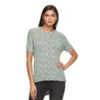 Women's Jennifer Lopez Lurex Boucle Crewneck Sweater, Size: Xxl, Med Blue