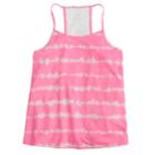 Girls 7-16 & Plus Size So&reg; Printed Crochet Tank, Size: 20 1/2, Brt Pink