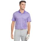 Men's Izod Ace Classic-fit Striped Performance Golf Polo, Size: Xxl, Brt Purple