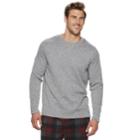 Big & Tall Croft & Barrow&reg; Sweater Fleece Crewneck Tee, Men's, Size: 3xb, Med Grey