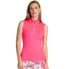 Women's Tail Sleeveless Golf Top, Size: Xl, Med Pink