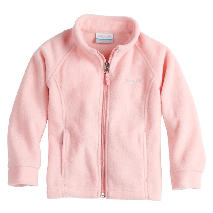 Toddler Girl Columbia Lightweight Three Lakes Fleece Jacket, Size: 2t, Light Pink
