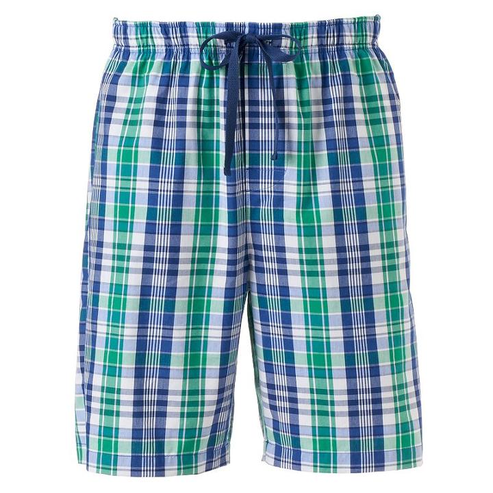 Men's Croft & Barrow&reg; True Comfort Stretch Sleep Shorts, Size: Large, Med Green