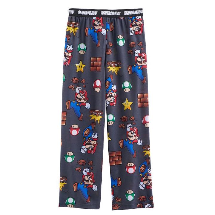 Boys 4-16 Super Mario Bros. Lounge Pants, Boy's, Size: 4-5, Multicolor
