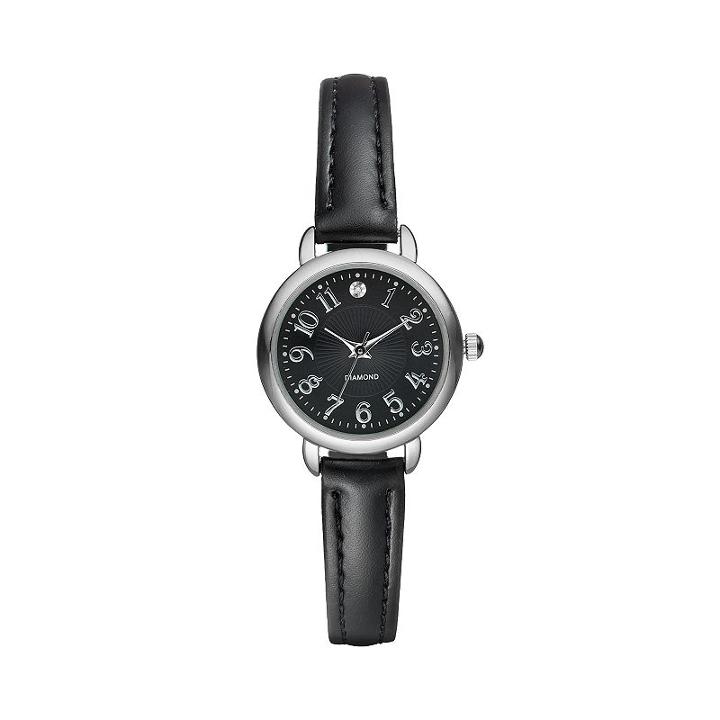 Women's Diamond Watch, Size: Small, Black