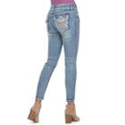 Women's Apt. 9&reg; Embellished Skinny Jeans, Size: 6, Med Blue