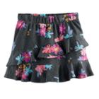 Girls 4-12 Sonoma Goods For Life&trade; Ruffle Skort, Size: 6, Dark Grey