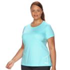 Plus Size Fila Sport&reg; Break Through Workout Tee, Women's, Size: 3xl, Light Blue