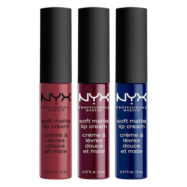 Nyx Professional Makeup Soft Matte Lip Cream Set 12, Multicolor