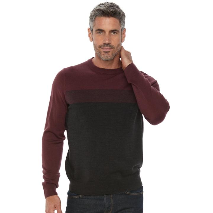 Big & Tall Croft & Barrow&reg; Classic-fit Crewneck Sweater, Men's, Size: 3xb, Oxford