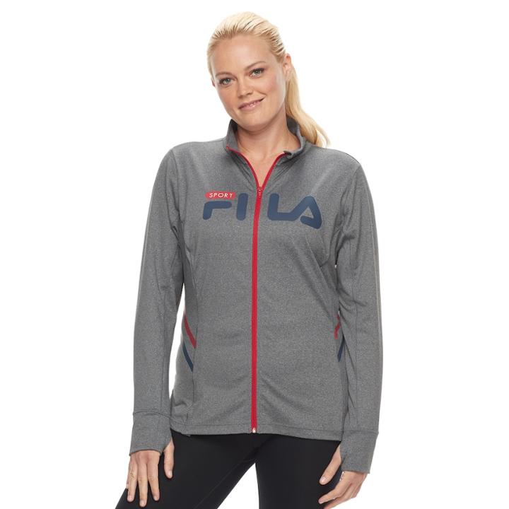 Plus Size Fila Sport&reg; Patriot Knit Jacket, Women's, Size: 1xl, Grey Other