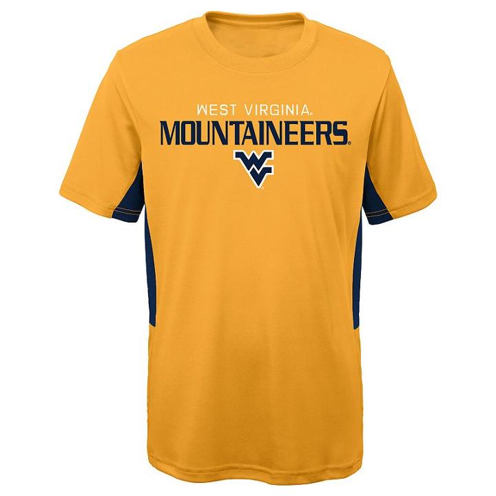 Boys 8-20 West Virginia Mountaineers Mainframe Performance Tee, Size: S 8, Gold