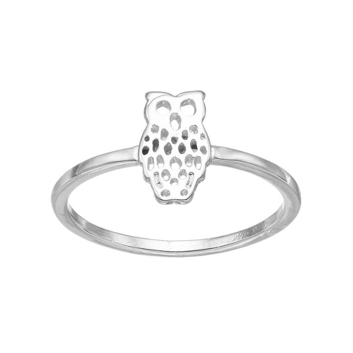 Lc Lauren Conrad Openwork Owl Ring, Women's, Size: 7.50, Silver