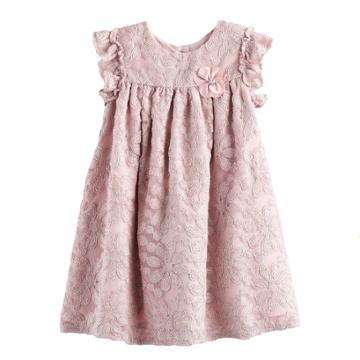 Girls 4-6x Marmellata Classics Floral Lace Shift Dress, Size: 6x, Pink