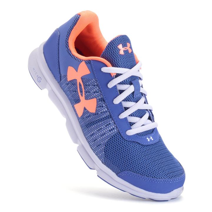 Under Armour Micro G Speed Swift Grade School Girls' Running Shoes, Size: 6, White Oth