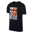 Men's Nike Dri-fit Swoosh Basketball Tee, Size: Medium, Grey (charcoal)