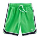 Boys 4-8 Oshkosh B'gosh&reg; Mesh Striped Athletic Shorts, Size: 8, Green