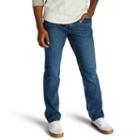 Men's Lee Premium Select Classic Active Comfort Straight Leg Jeans, Size: 32x36, Med Blue