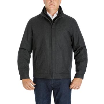 Men's London Fog Heritage By London Fog Wool-blend Twill Hipster Jacket, Size: Xxl, Med Grey