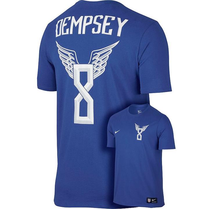 Men's Nike Usa Clint Dempsey Hero Tee, Size: Xxl, Blue Other