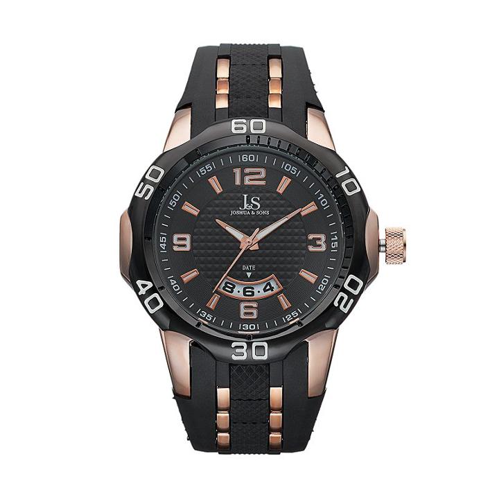 Joshua & Sons Men's Swiss Watch, Multicolor