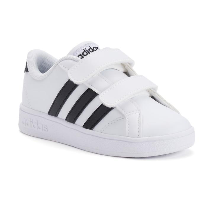 Adidas Neo Baseline Toddlers' Sneakers, Kids Unisex, Size: 8 T, White