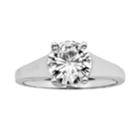 Forever Brilliant Round-cut Lab-created Moissanite Engagement Ring In 14k White Gold (1 9/10 Ct. T.w.), Women's