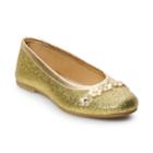 Rachel Shoes Madeline Girls' Ballerina Flats, Size: 13, Gold