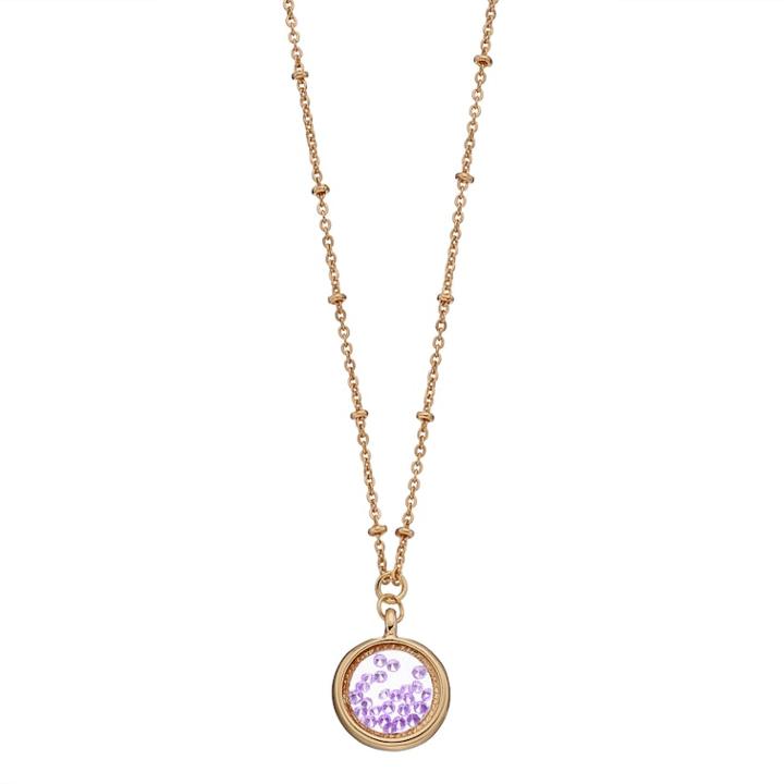 Lc Lauren Conrad Birthstone Shaker Pendant Necklace, Women's, Purple