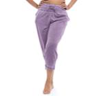 Plus Size Balance Collection Lark Capri Sweatpants, Women's, Size: 1xl, Drk Purple