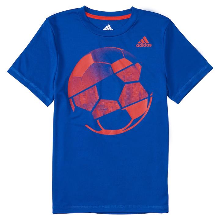 Boys 4-7x Adidas Hacked Sport Ball Graphic Tee, Size: 6, Blue (navy)