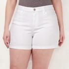 Plus Size Lc Lauren Conrad Rolled Denim Shorts, Women's, Size: 22 W, White