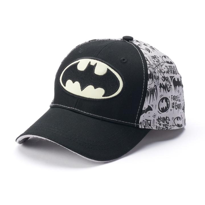 Boys 4-20 Dc Comics Batman Glow In The Dark Baseball Hat, Multicolor