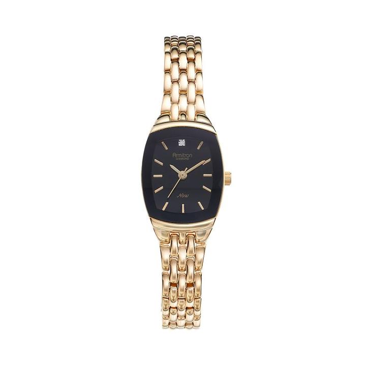 Armitron Women's Now Diamond Watch - 75/5195bkgp, Yellow