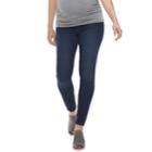 Maternity A:glow Inset Elastic Side Panel Jeggings, Women's, Size: 6-mat, Dark Blue