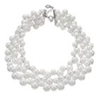 Simply Vera Vera Wang Simulated Pearl Multi Strand Necklace, Women's, White