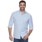 Big & Tall Sonoma Goods For Life&trade; Button-down Shirt, Men's, Size: Xxl Tall, Blue (navy)