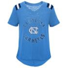 Girls 7-16 North Carolina Tar Heels Retro Block Slubbed Vintage Tee, Size: Medium, Light Blue