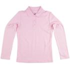 Girls 4-16 Chaps School Uniform Polo Shirt, Girl's, Size: 8-10, Light Pink