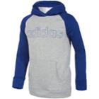 Girls 7-16 Adidas Colorblock Hooded Sweatshirt, Size: Large, Med Blue