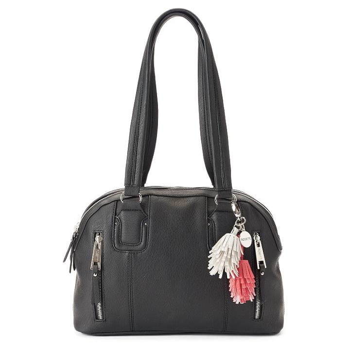 Rosetti Claire Double Zip Satchel, Women's, Black