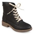 Journee Collection Essex Women's Ankle Boots, Size: Medium (6.5), Black