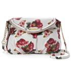 Juicy Couture Rosie Floral Crossbody Bag, Women's, White
