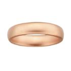 Stacks And Stones 18k Rose Gold Over Silver Satin Finish Stack Ring, Women's, Size: 5, Pink